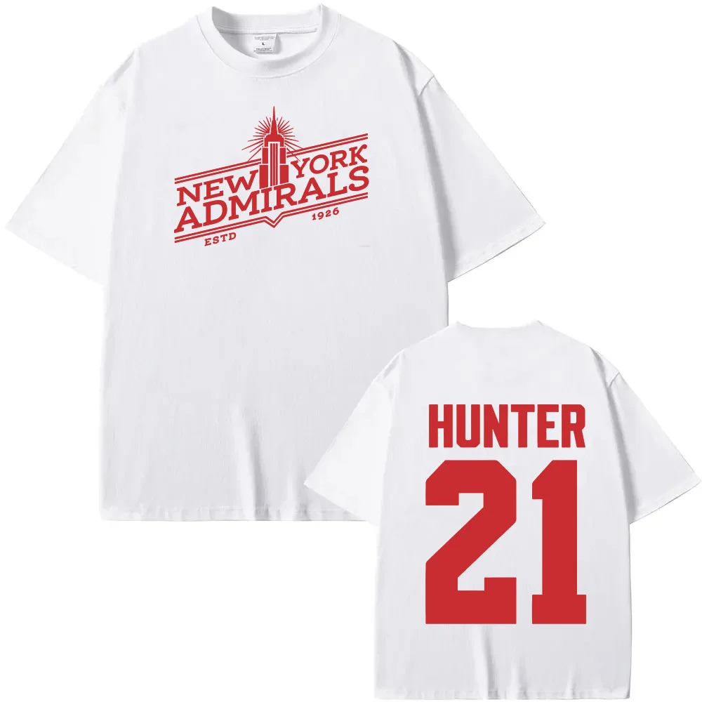 Beheizte Rivalisierung Scott Hunter # 21 – New York Admirals Tee 2026 Neues, hochwertiges T-Shirt mit Grafikdruck, 100 % Baumwolle, lässige weiche T-Shirts