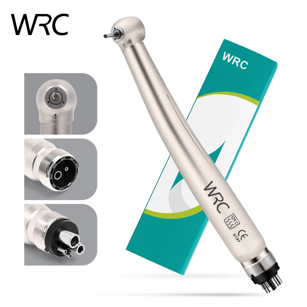 Dental LED High Speed Handpiece 2/4 Hole Air Turbine B2 M4 TU Push Button Triple Water Ceramic Rotor Dentistry Tool