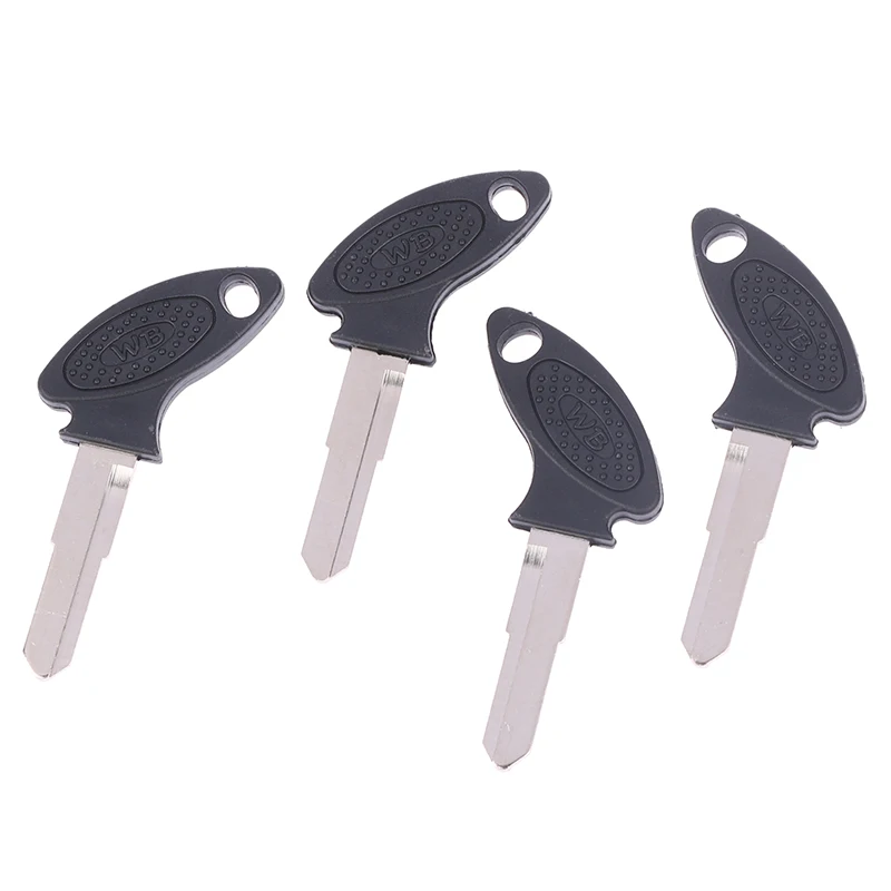 2PCS Blank Uncut Key For Some Chinese Motorcycle Moped Left And Right Blade Groove