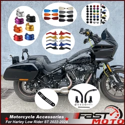 For Harley Softail Low Rider ST 117 FXLRST 22-24 Rear Saddlebag Mount Support Bracket Handguard Brake Clutch Lever Control Lever