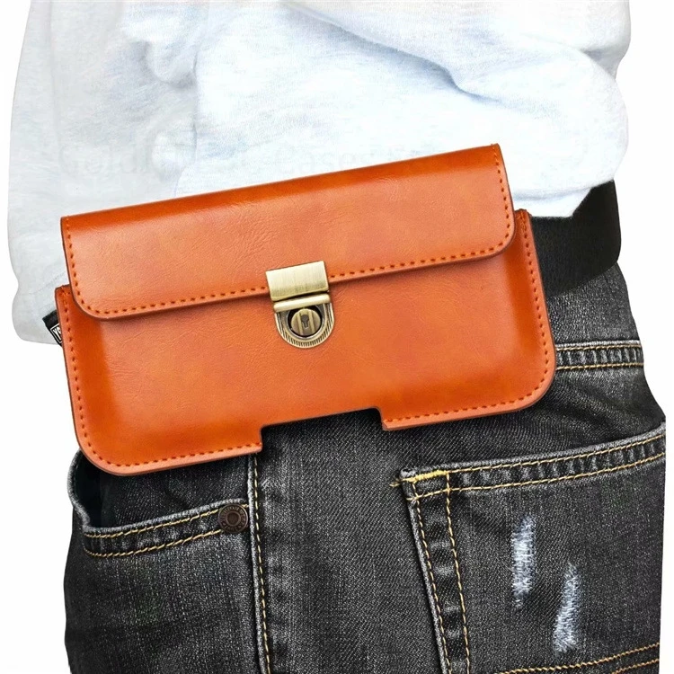 

Copper Buckle Waist Phone Leather Case For Motorola Edge 60 50 Fusion Belt Bag Phone Pouch Edge 50 Neo 40 Pro 30 Ultra 20 Lite