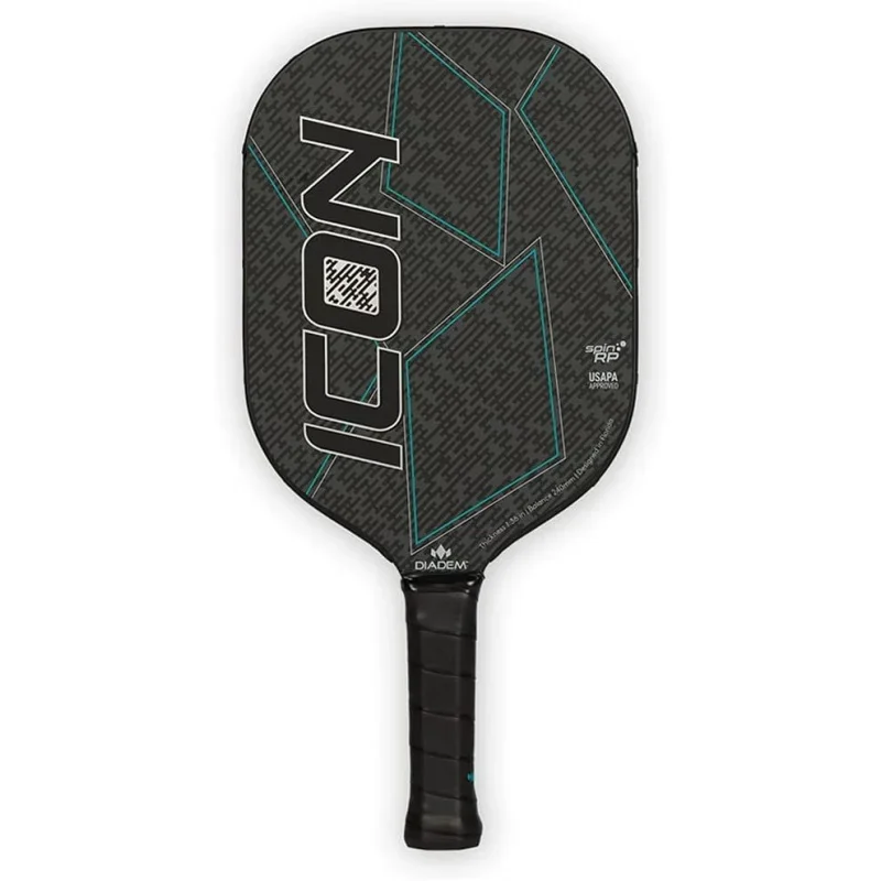 

Diadem ICON Performance Pickleball Paddle|Graphite Carbon Fiber,Honeycomb Core,Fiberglass Face,Ultra Sleek Edge Guard,Spin