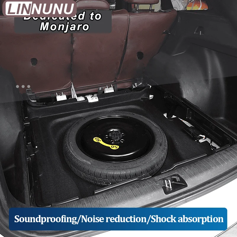 LINNUNU For Geely Monjaro Manjaro Trunk Spare Tire Box Sound Insulation Cotton Heat Insulation Foam Flame Noise Reduced XingyueL