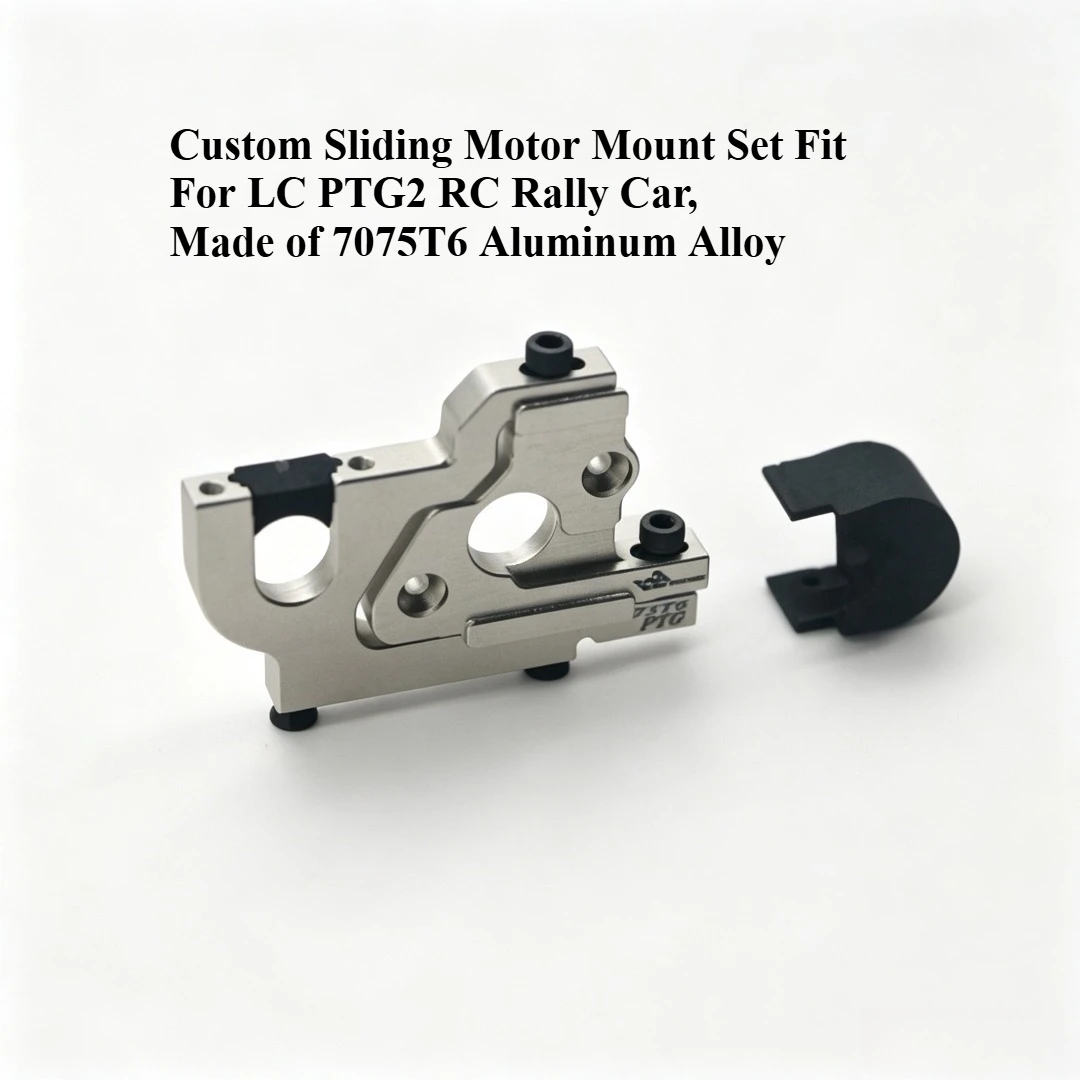 1/10 RC Rally Car Custom Sliding Aluminum Motor Base Slide Adjustable Set For LC PTG2 Racing Power Stability Competition Parts