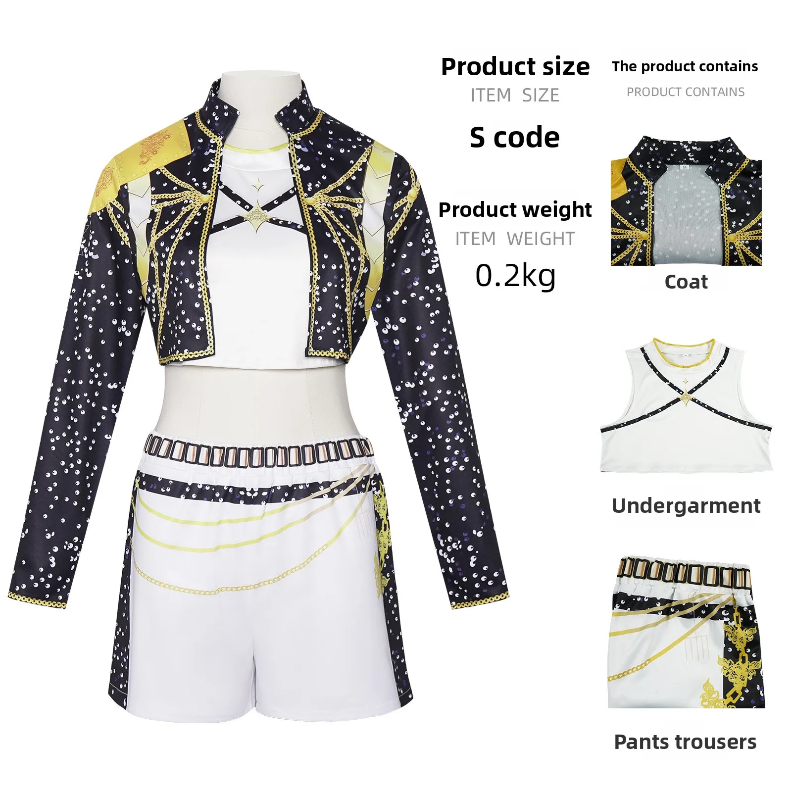 نوعية جيدة KPOP الساحرة الصيادين كوس البدلة شيطان هنتر ميرا روميزوي طباعة الإناث مرحلة الأداء البدلة #2