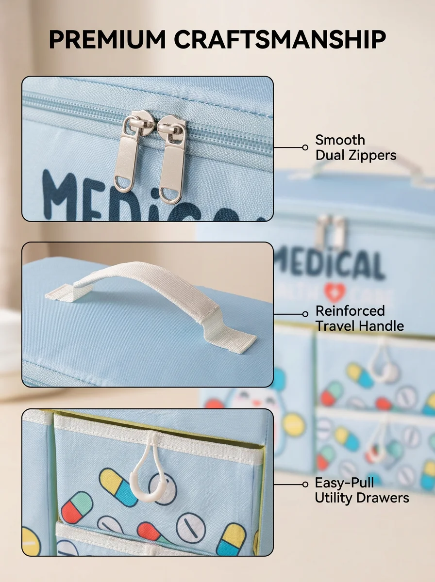 Przenośny, kreskówkowy zestaw – First Aid Bag Kit recenzja i cena