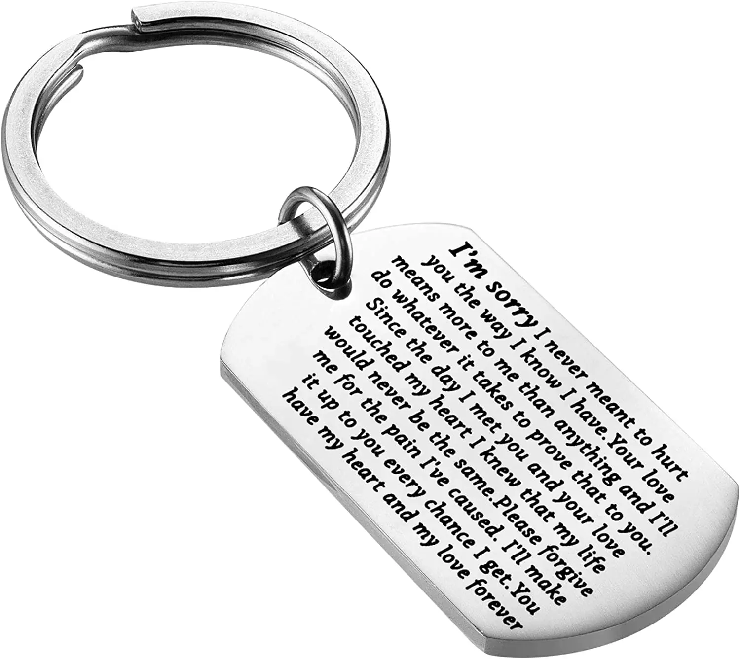 Apology Keychain Gift Sorry Gift for Apologizing I\'m Sorry Keychain Forgive Me Gifts to Say You\'re Sorry