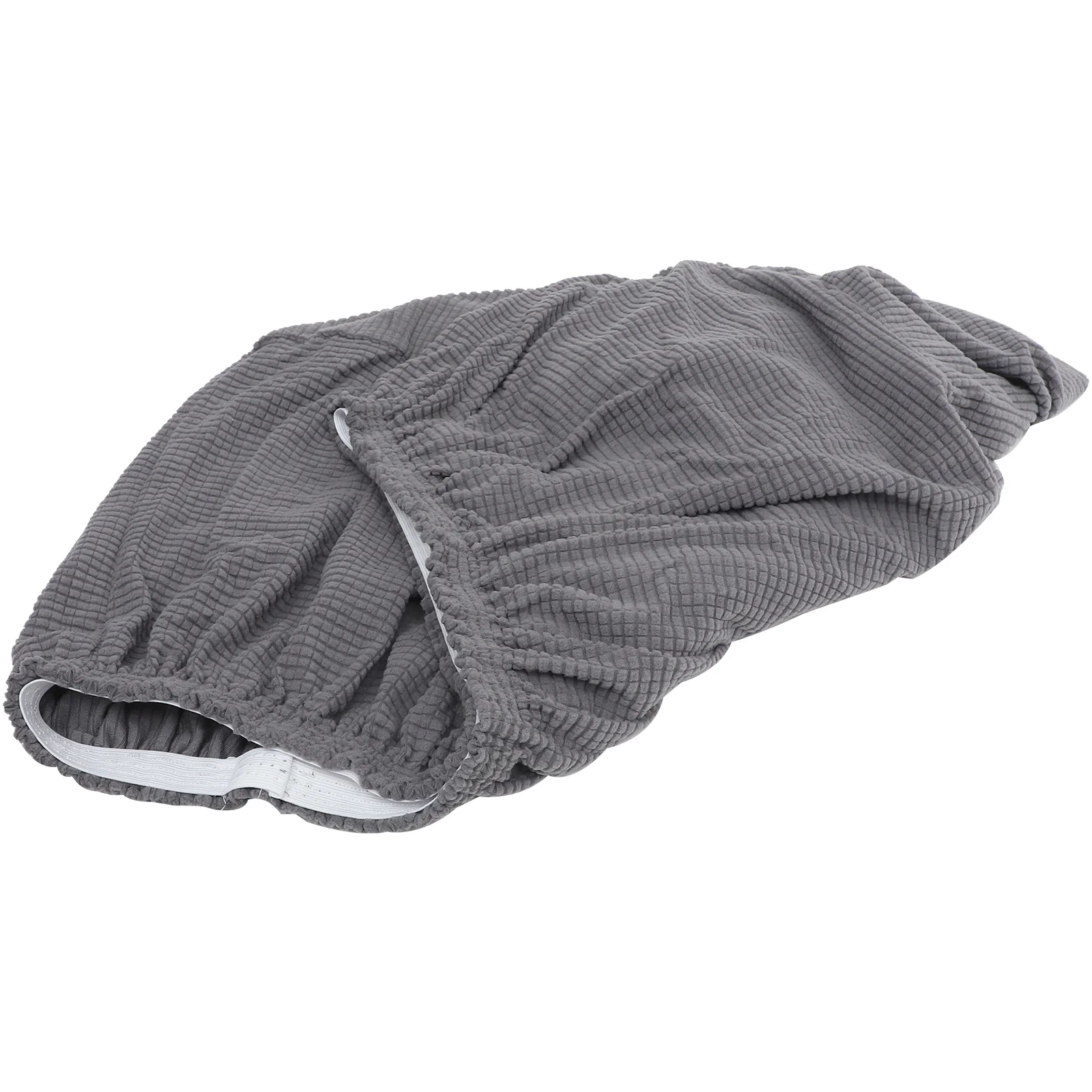 غطاء مقعد مربع قابل للتمدد بلون سادة ومسند للقدمين قابل للإزالة لكرسي الطعام وغطاء وسادة منخفض البراز للديكور #3