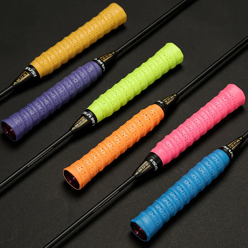 

Keel hand glue thickened non-slip badminton racket sweat band coated perforated tennis racket handle leather fishing rod tape