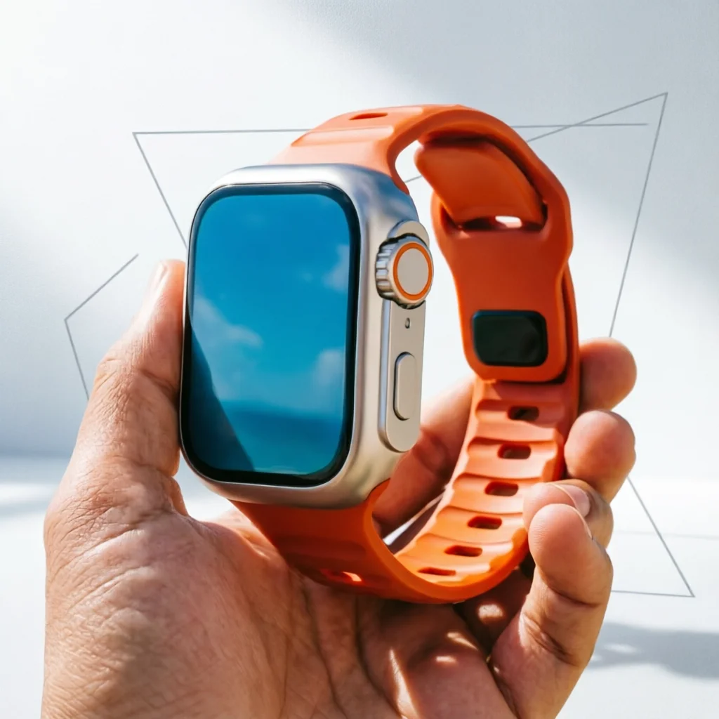 Change To Ultra Case Strap For Apple Watch Band 45mm 44mm 41mm 40mm Silicone Bracelet iWatch Cover 4 5 6 SE 7 8 9 Accessories