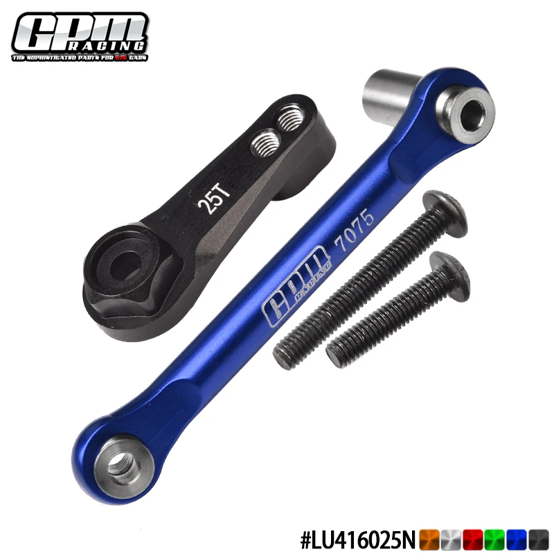

GPM Aluminum 7075 Tie Rod+25T Servo Horn For 1/10 Lasernut Tenacity Ultra 4 -LOS03028 LOSI