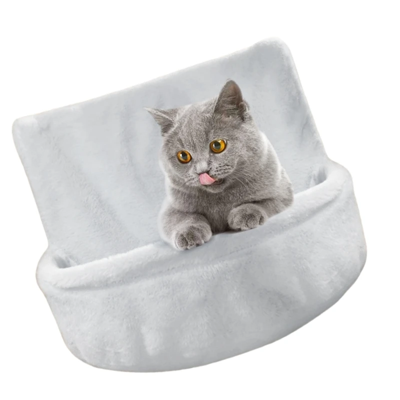 Cats Heaters Bed Soft Plush Hammock Bed Detachable Large Cats Sleep Bed Resting Nest for Various Size Cats Indoor Cats Bed