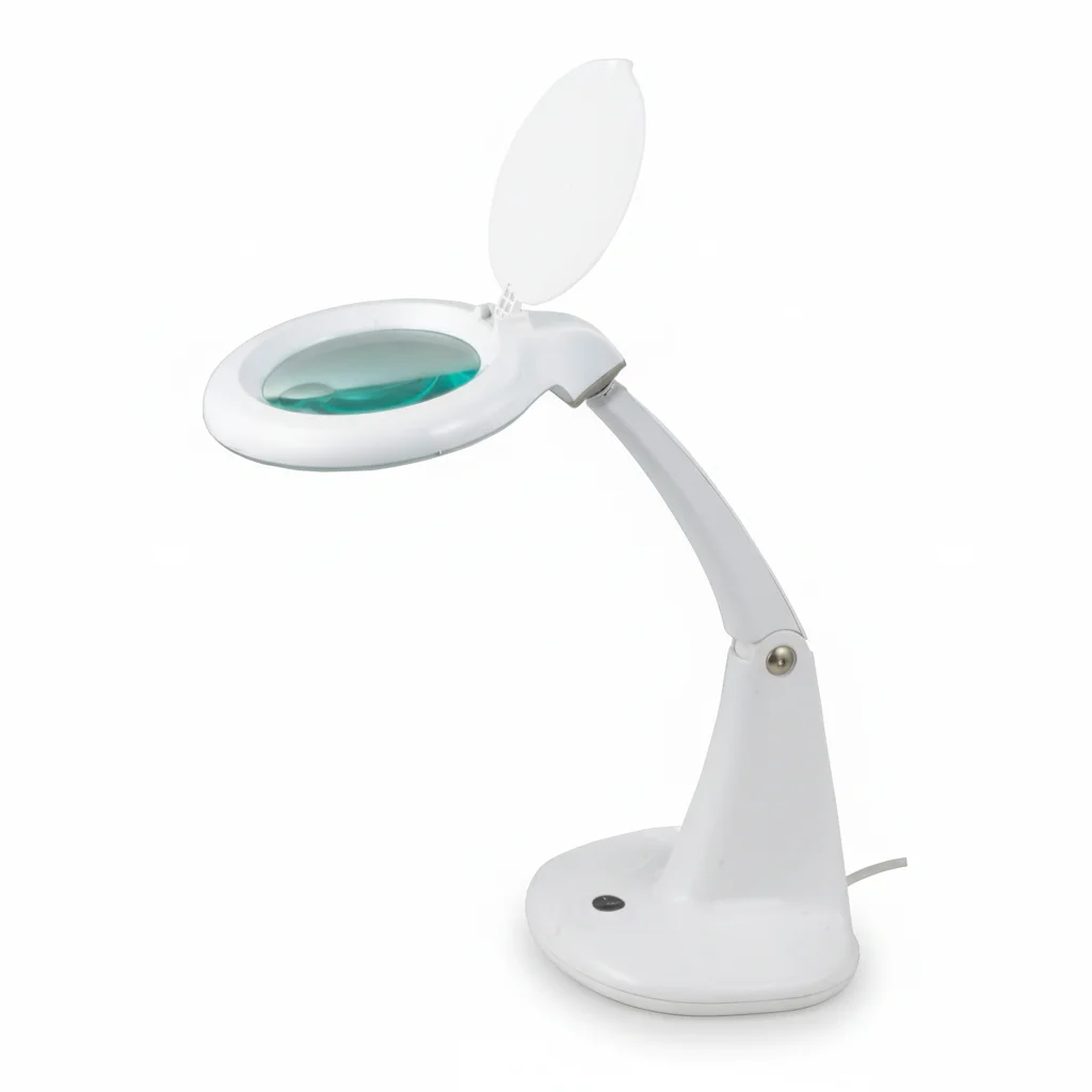 Custom Your Brand Logo Adjustable LED Desk Lamp Eye-Caring Dimmable Table Magnifying Light For Reading Study & Office