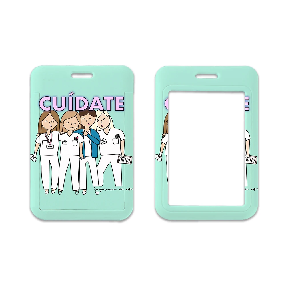 W Medical Staff Work Card Holder, Doutor, Enfermeira, ID Card Case, Lanyard Work Permit, Subway Bus Care