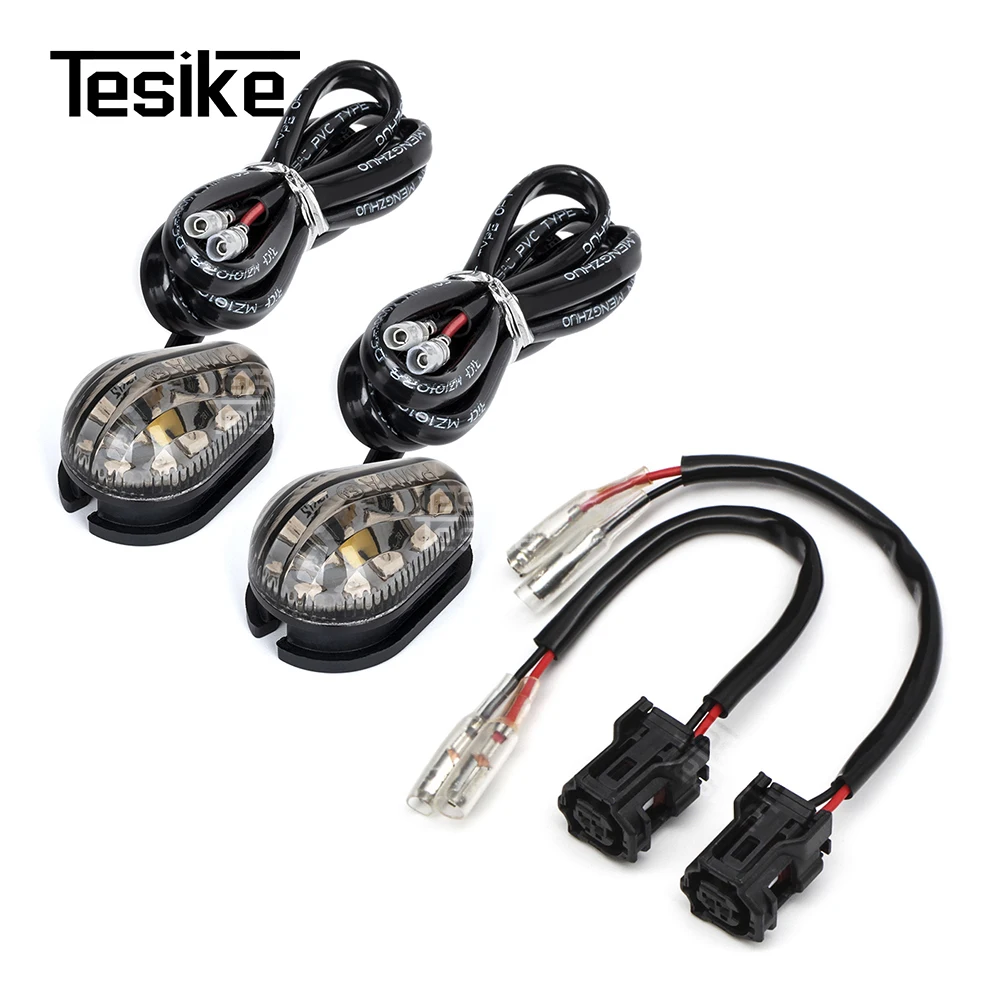 Motorcycle Mini Front Indicator Lamp LED Turn Signal Light Indicator Lamp Flush Mount For YAMAHA MT MT01 MT03 MT07 MT09 MT10