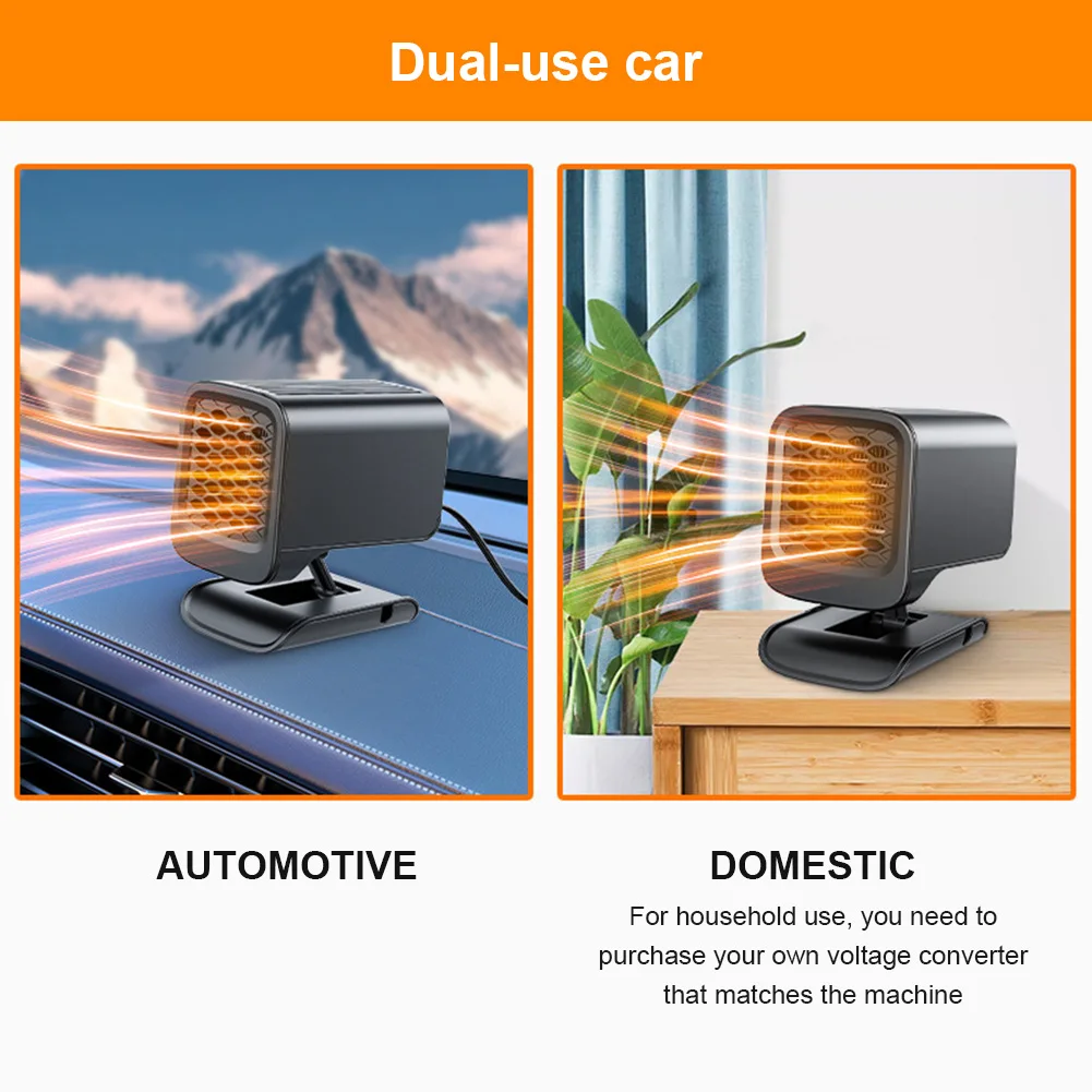 

Размораживатель быстрого нагрева 360° ° Вращающиеся заглушки для обогрева окон автомобиля в прикуриватель, автомобильный вентилятор с подогревом, автомобильные аксессуары