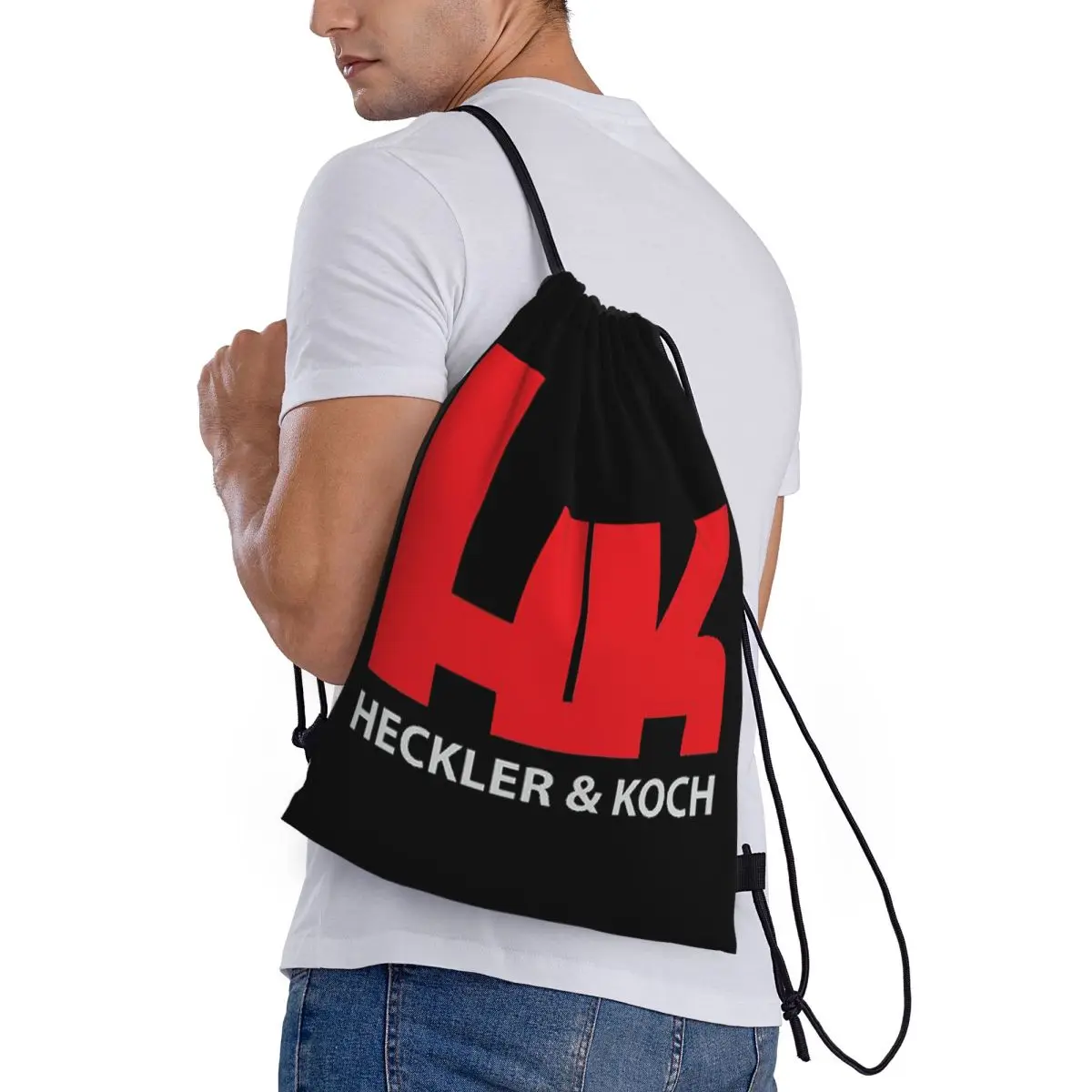 

Рюкзаки с логотипом HK Firearms Heckler And Koch, портативные сумки на шнурке, сумки для хранения, сумки для книг, сумки для путешествий, школы