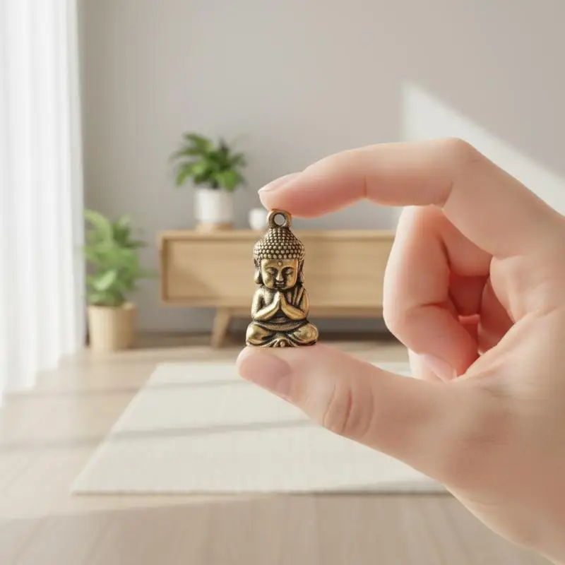 5/10Pcs Miniature Shakyamuni Figurine Pendant Retro Ornaments Desktop Decor