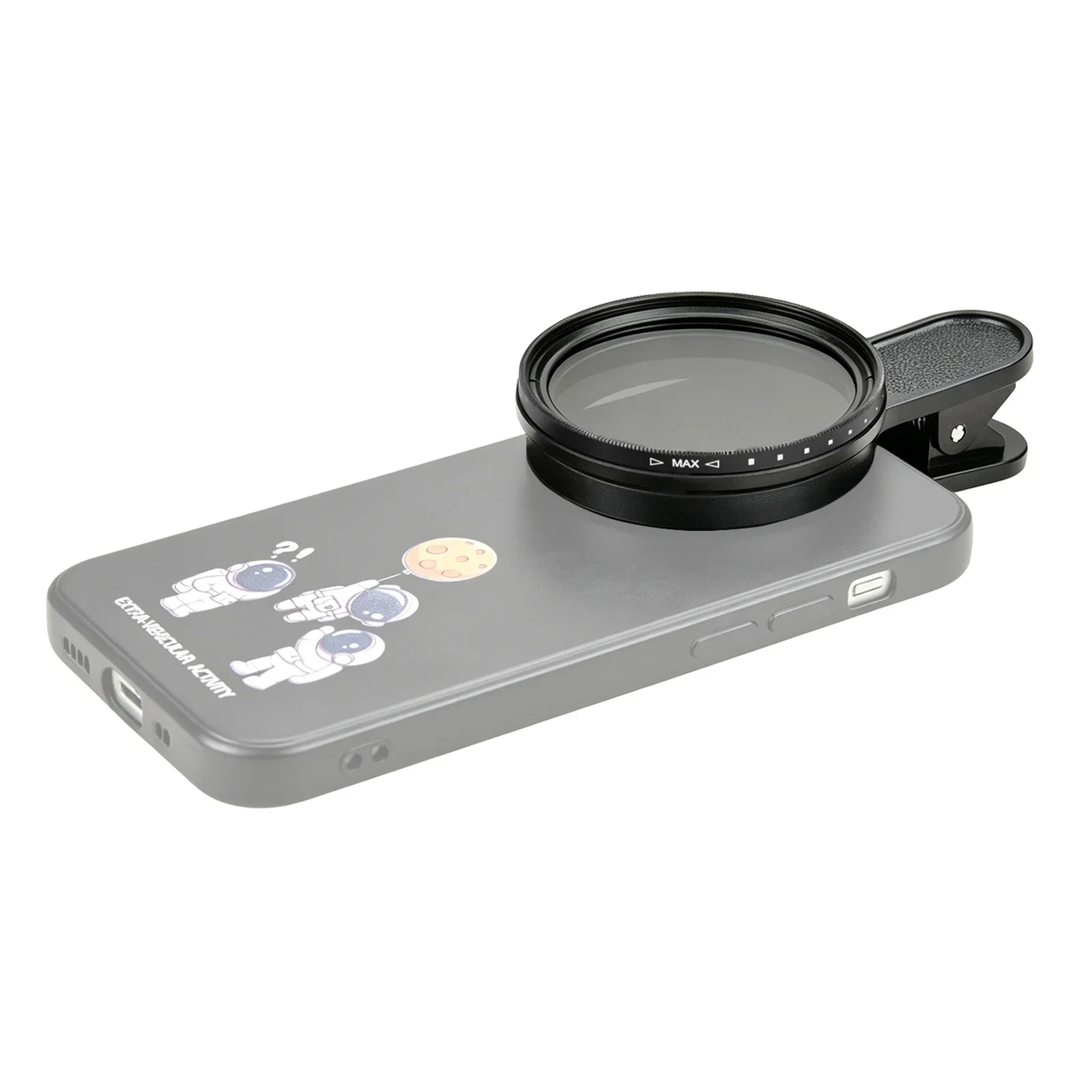 Clip-on Phone ND Filter ND2-ND400 Variable Neutral Density Lens Filter Compatible with iPhone Samsung/Android Smartphones