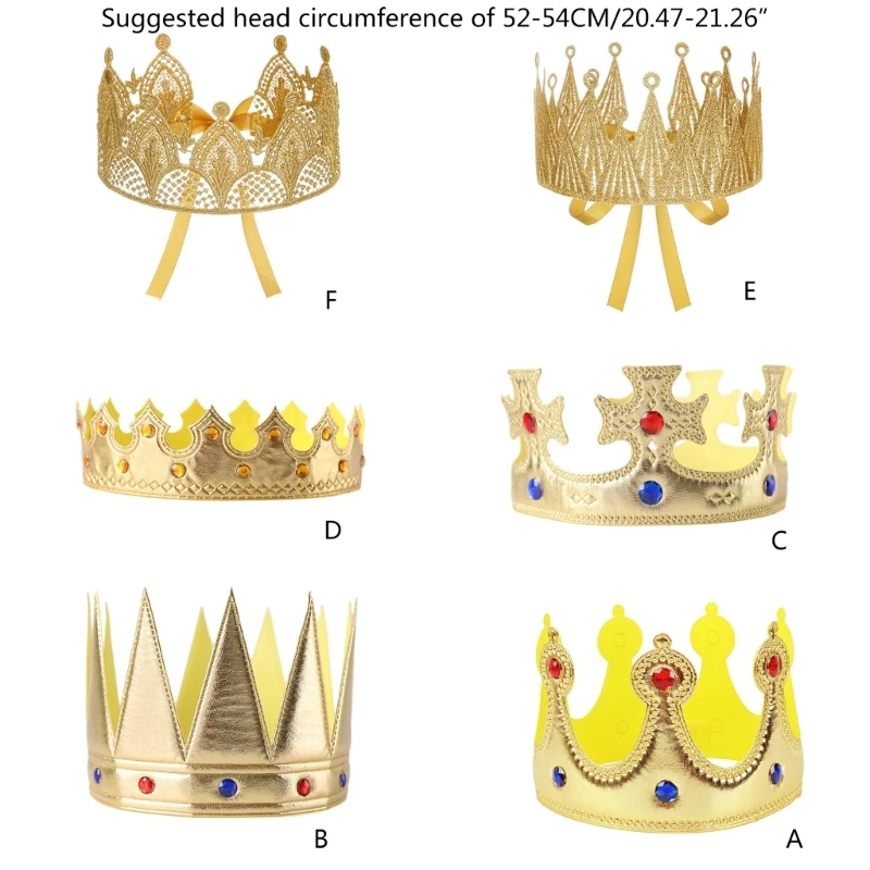 Royal King และ Tiaras เครื่องแต่งกายอุปกรณ์เสริมสำหรับคอสเพลย์