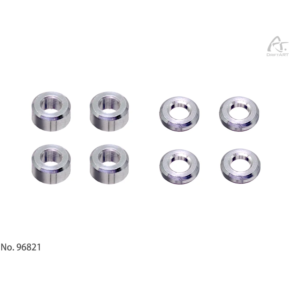 

96821 Комплект алюминиевых прокладок DriftART M2 — 2 мм (4 шт.), 1 мм (4 шт.) для DA4