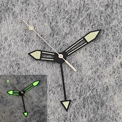 New Modified GMT Watch Accessories Black Edge Green Four Hands Green Luminous Watch Hand for NH34 Movement DIY Accessories