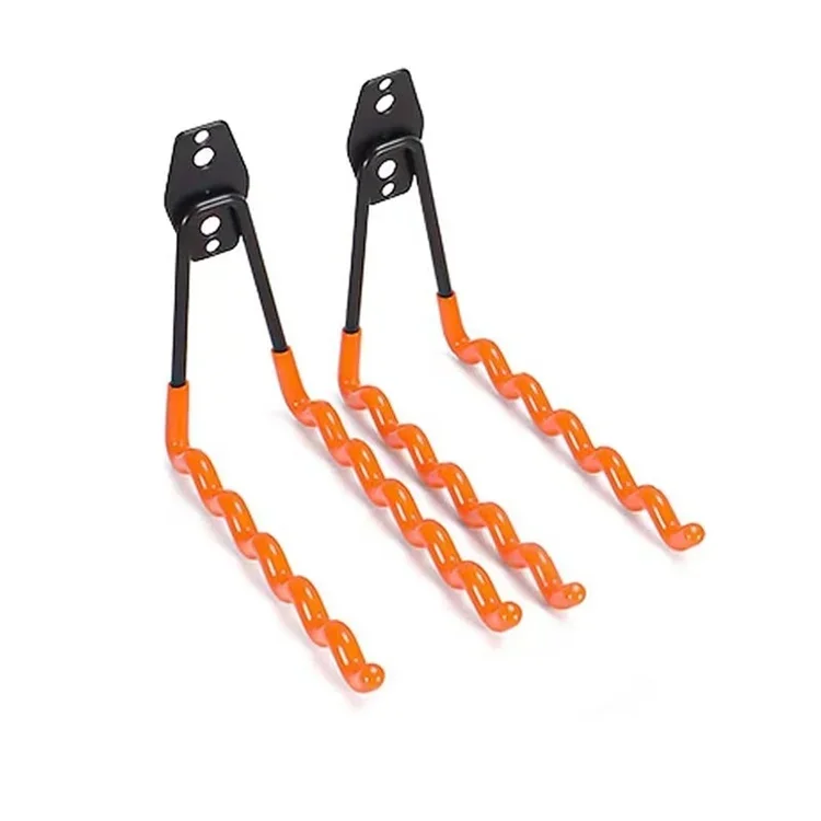 

Hot Sale Customizable High Quality Wavy Orange Multi-Purpose Garage Hooks Garage Storage Hooks