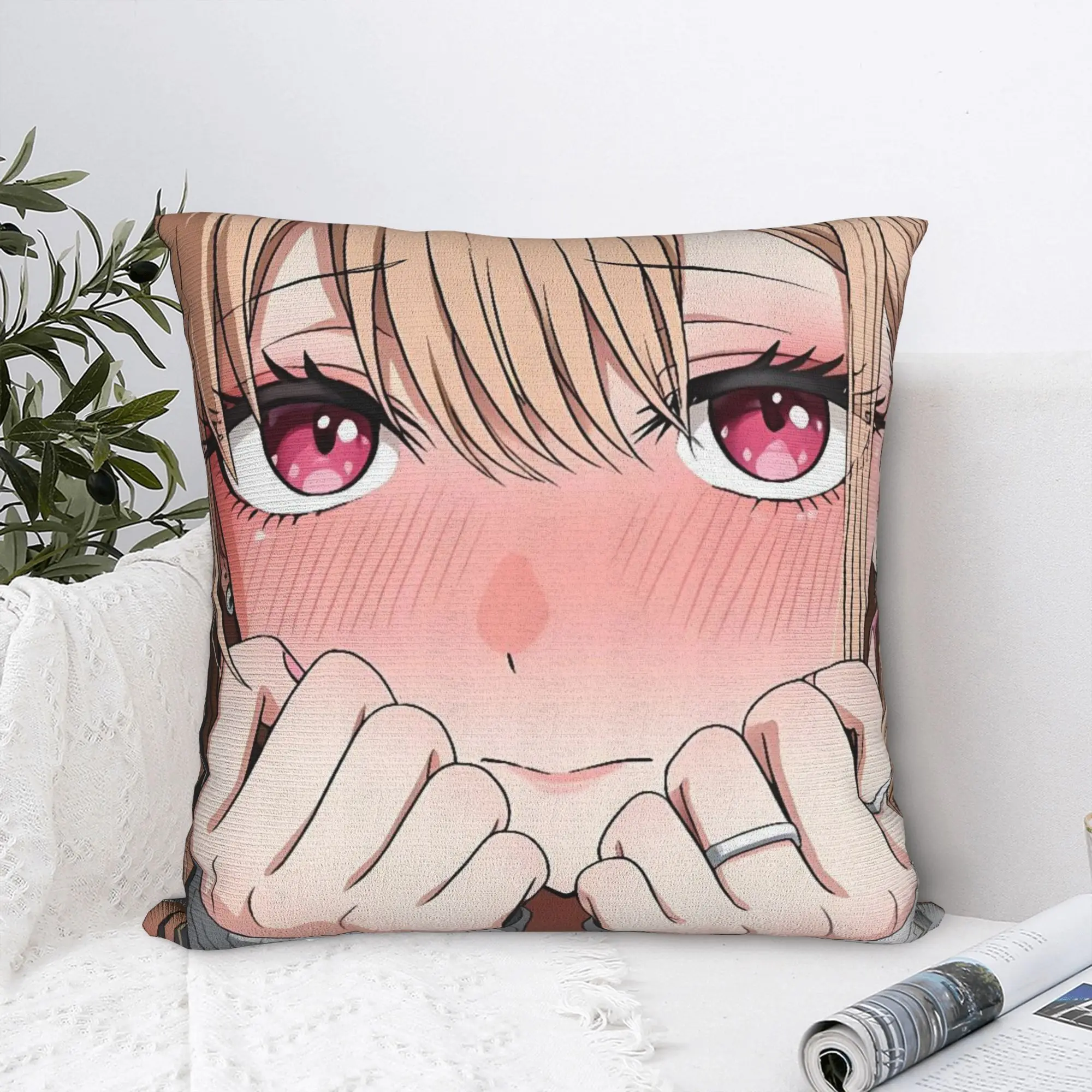 Marin Kitagawa Pillow Case  Soft Pillow Cover Cute Funny Pillowcases For Office Car Home Decor