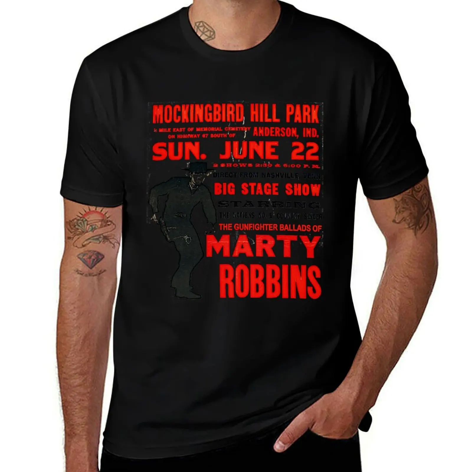 

shirts fit Marty shirts Robbins Poster for mens t t shirts man Concert slim for man T-Shirt t graphic printed