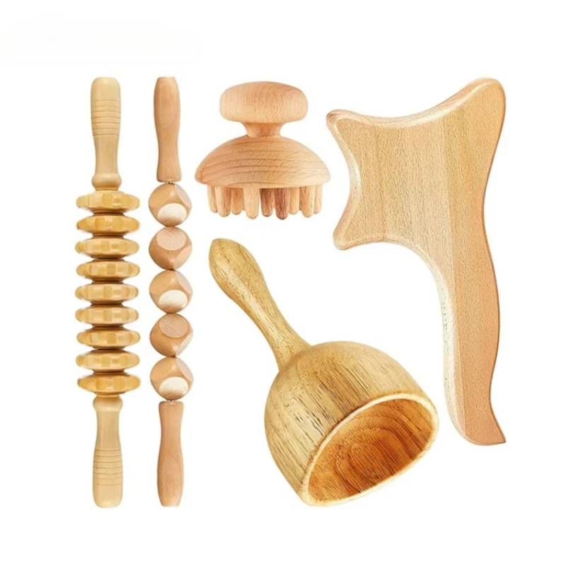 Drop transport wood treatment kit for slimming body massage lymp drainage tool