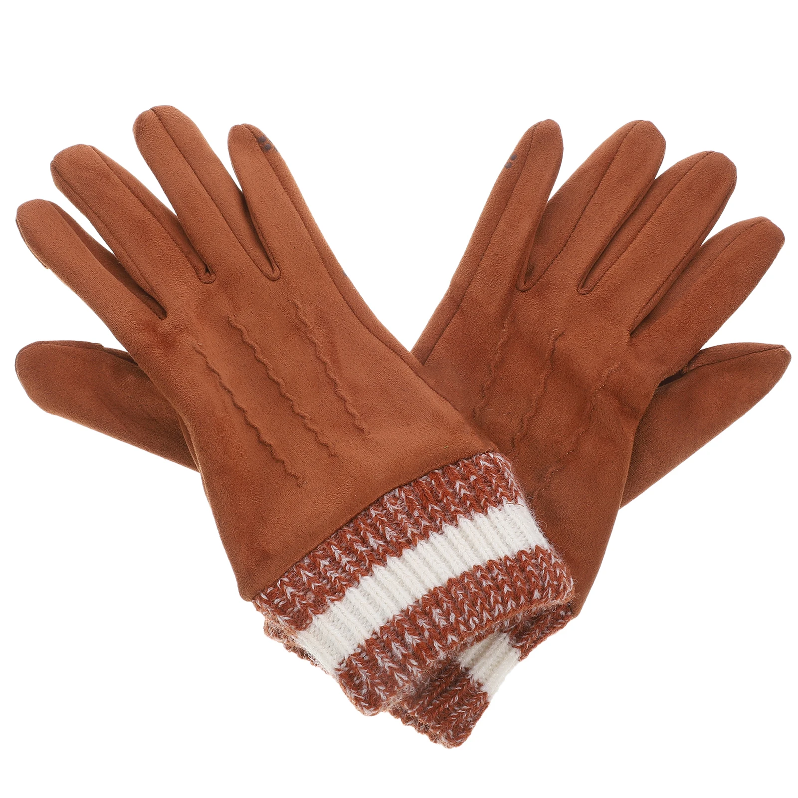 

Fleece Cold proof Gloves Black Suede Men Women Thermal Winter Cycling Jogging Climbing Fishing Hiking Outdoor Activities