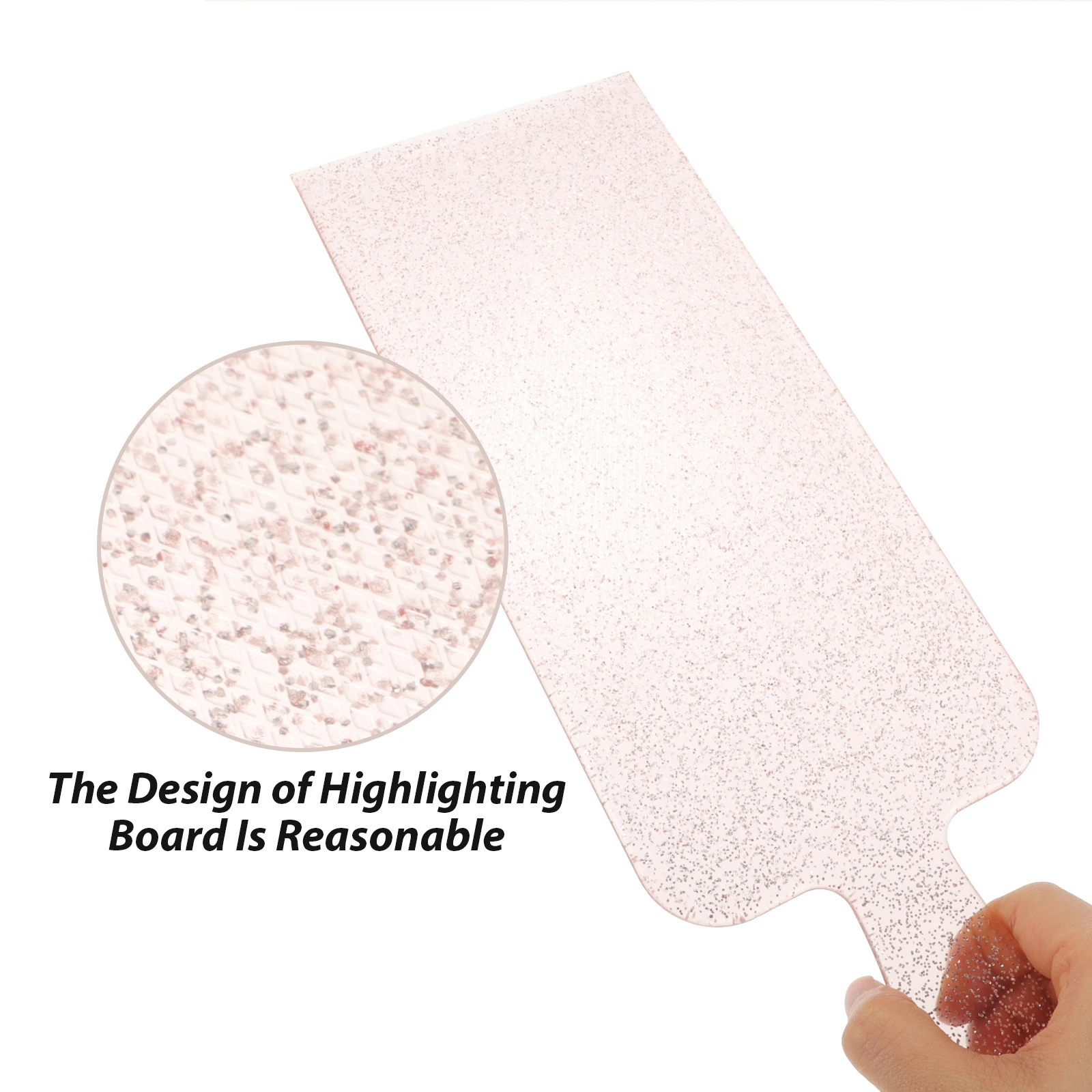 

2pcs Flash Silver Highlighting Boards Multiple Colors Even Dye Distribution For Salon Home Use Hair Coloring Paddle Foil Board