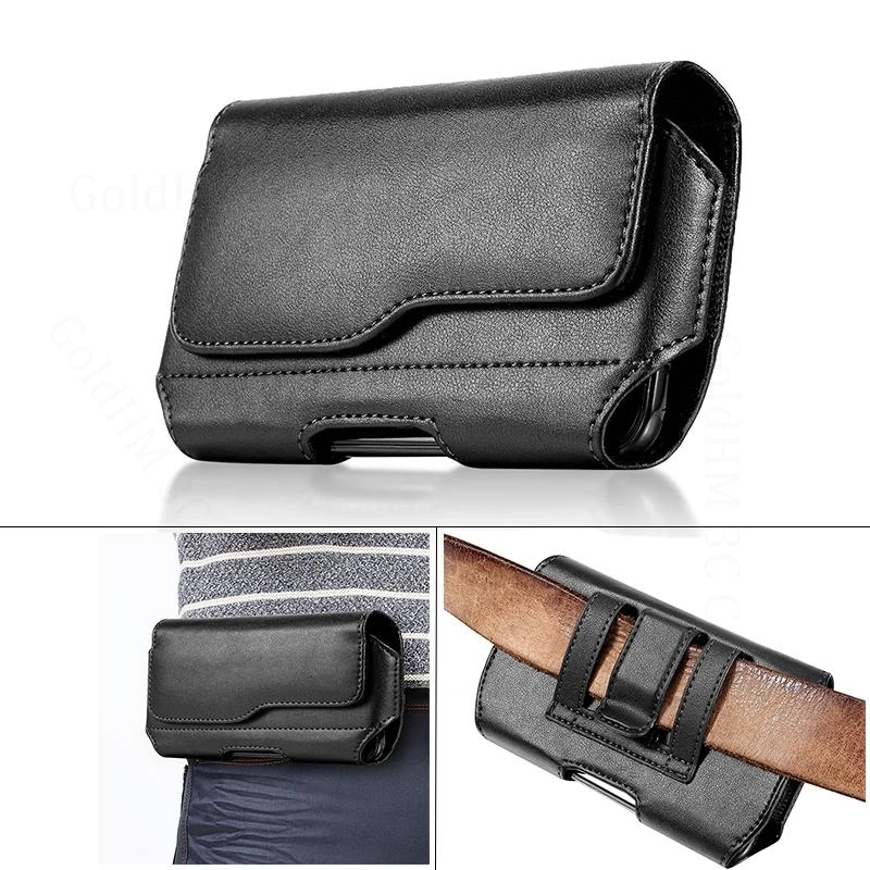 

For Redmi Note 14S 14 Pro Plus Magnetic Flip Phone Case For Redmi Note 13R 13 12 11 Pro Plus Phone Leather Pouch Belt Waist Bag