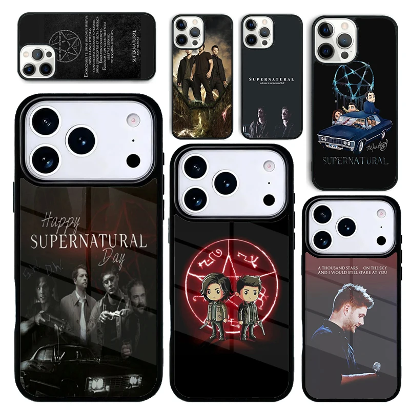 Capa para iPhone 17 Air 16 Pro Max 15 Plus 11 13 Mini 14 12 Capa Traseira Supernatural Temporada Final 15
