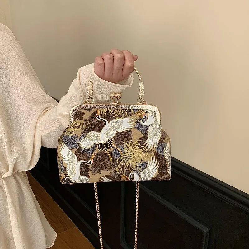 

2025 Новая сумка через плечо в китайском стиле, новый китайский дизайн с вышивкой, элегантная женская сумка в стиле ретро
