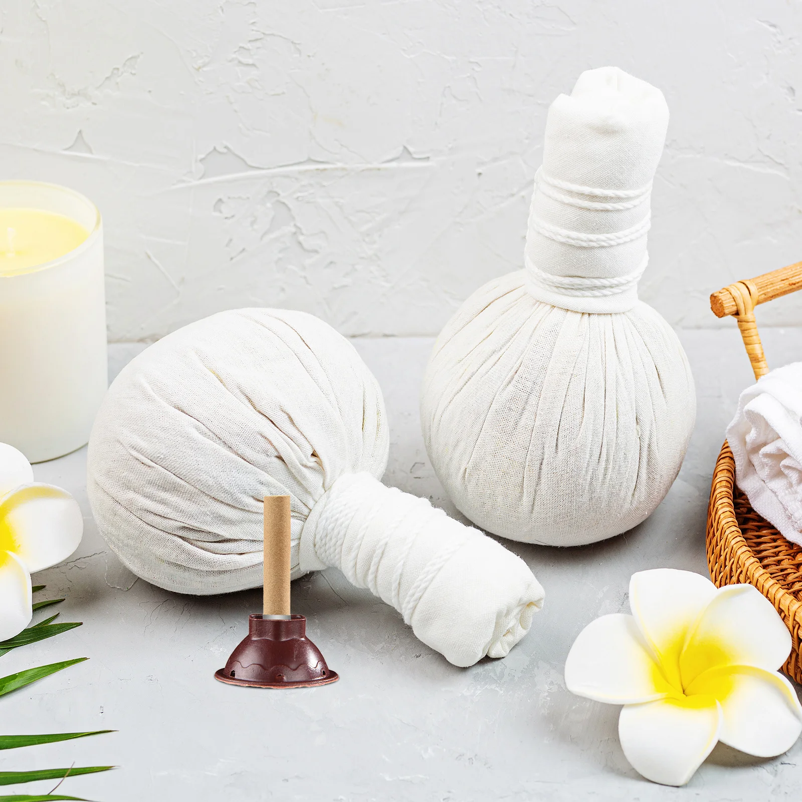 

60pcs Self Adhesive Smokeless Moxa Cones Portable Moxibustion Sticks Thickened Mugwort Therapy Roll for Home Beauty Salon