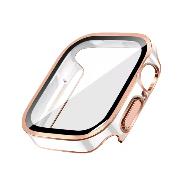 Glass+Case For Apple Watch 42 46mm 45mm 41 49 44mm 40 mm straight edge Screen Protector Cover Case iWatch SE 6 7 8 9 10 11 Ultra - Image 21