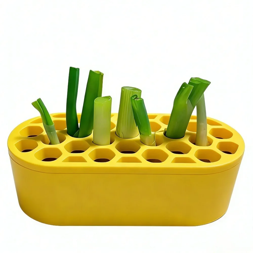 Water Reservoir Base Hydroponic Planting Pots Multifunctional Plastic Plant Containers Nursery Pots Breathable Green Onion Pots