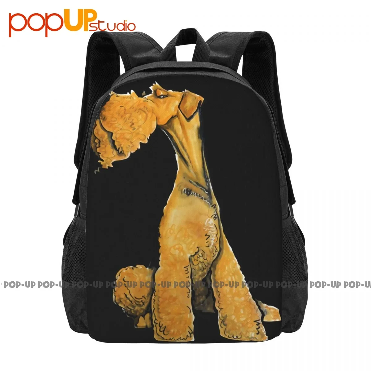 Arrogant Airedale Backpack Large Capacity Fashion Shoe Bag Shopping Bag Outdoor Running