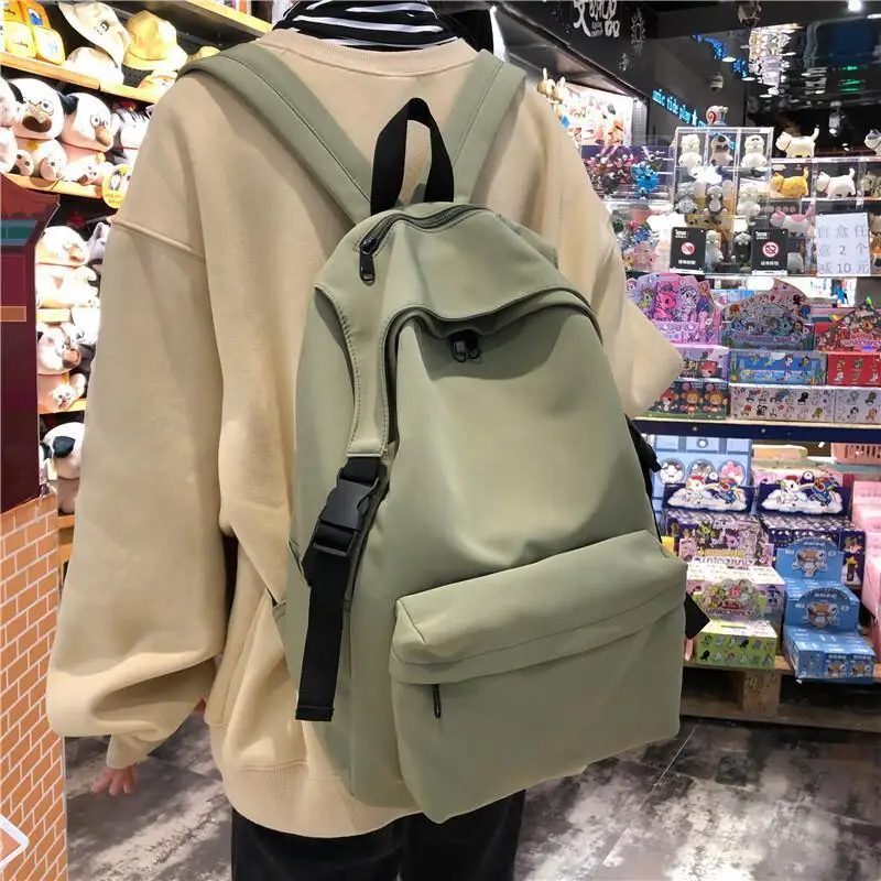 

Junior High School and High School Students' Fashionable New Style Simple Large Capacity Backpack Shoulder Bag Crossbody Bag