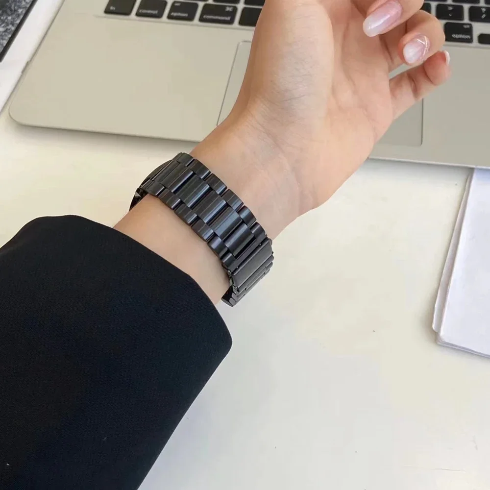 موضة الفولاذ المقاوم للصدأ حزام ربط الفرقة لساعة سامسونج جالاكسي 7 FE 5 برو 4 6 الكلاسيكية 44 مللي متر 40 مللي متر سوار كوريا جالاكسي ساعة 7 #5