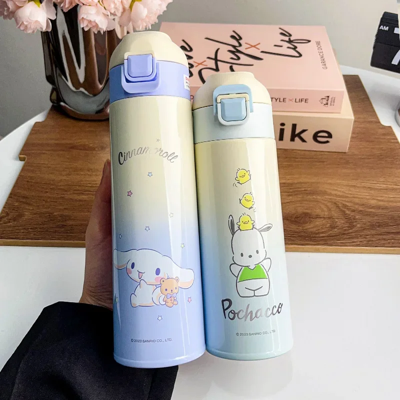 

Sanrio My Melody Thermos Cup Cinnamoroll Girl Portable Cute Large Capacity Water Bottle Stainless Steel Student Drinking Kettle