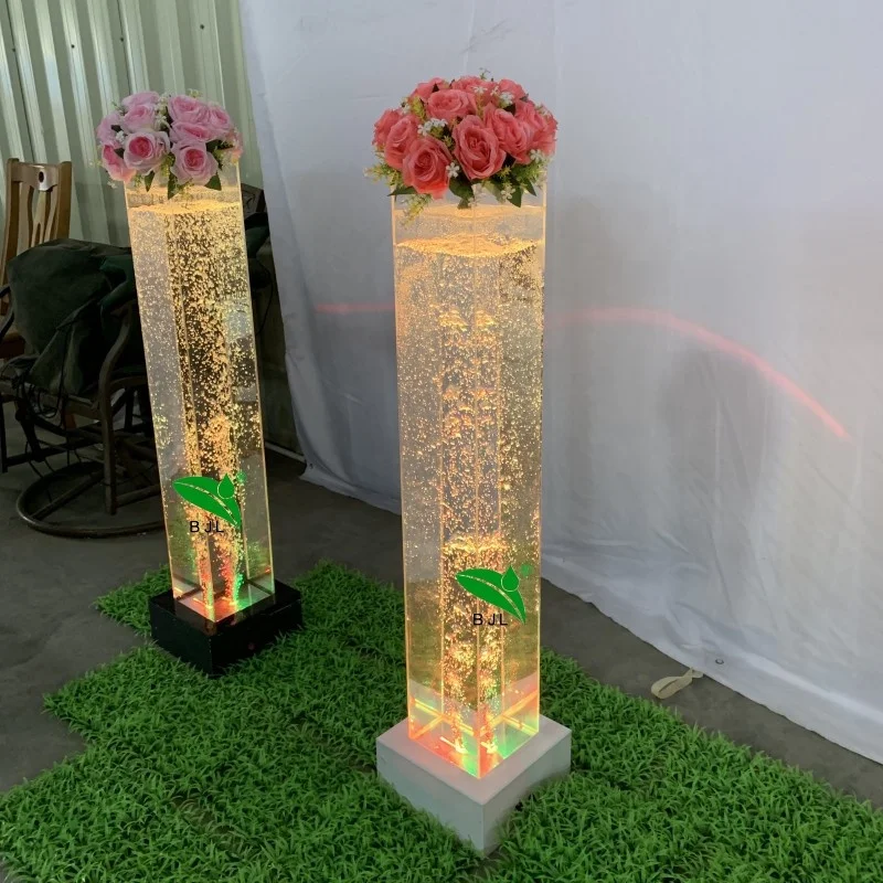 Light Emitting Diode Aquarium Pillar Decoration Blister Column Wedding Supplies Party Decoration