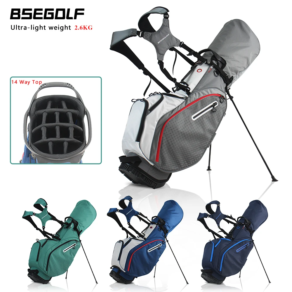 

Ultralight 14 Way Divider Golf Stand Bag Nylon Material Only 2.6KG with Multi-Functional Storage Pockets