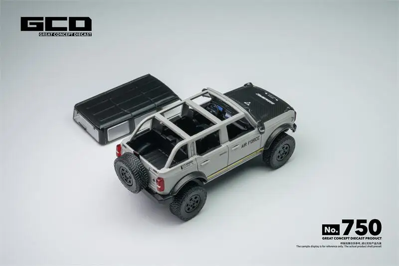 [PreSale] GCD x DarwinPRO 1:64 Bronco  AIR FORCE Gray Diecast Model Car