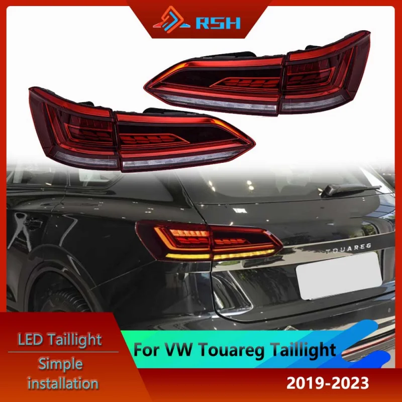 LED Tail Light Assembly For 2019-2023 Volkswagen VW Touareg Rear Lights Including Reversing Light Plug And Play Accessories
