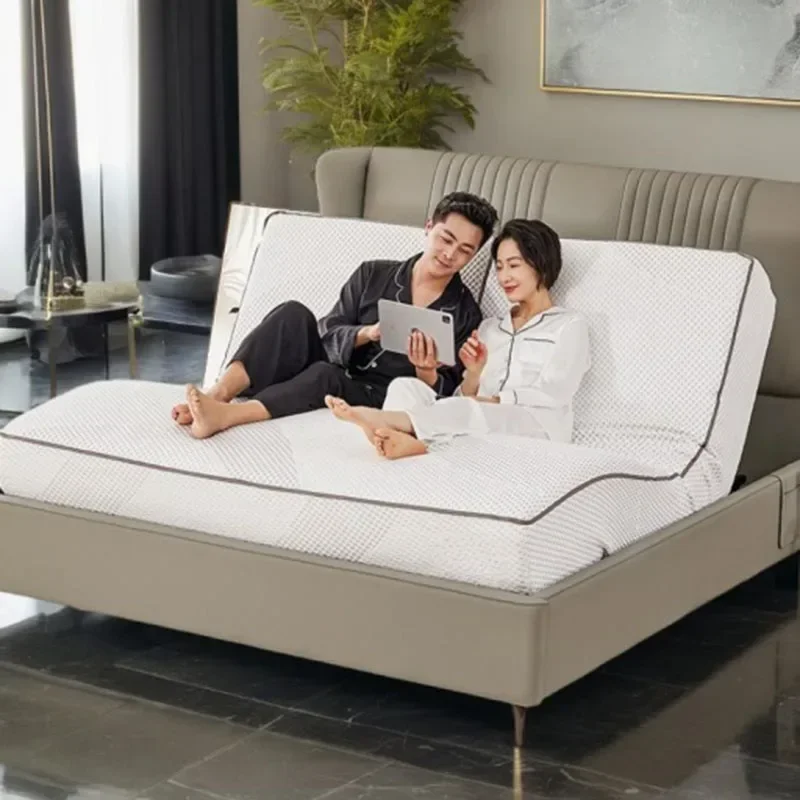 King Frame Bed Lit Pliable Queen Living Room Size Bedroom Electric Folding Bed Sleeping Set Sommiers Murphy Mattress Furniture