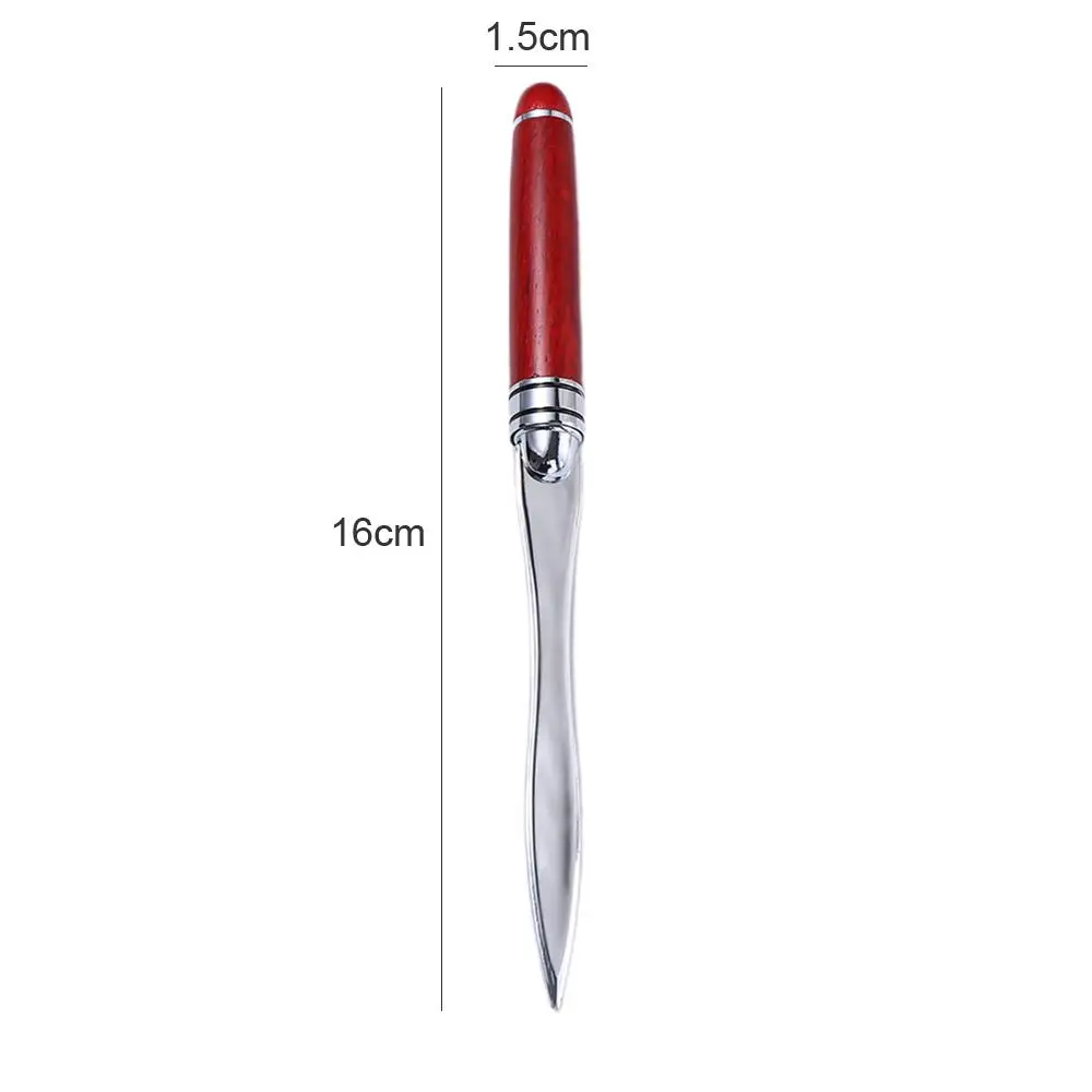 Wooden-Handle Letter Opener and Paper-Cutting Tool description 3