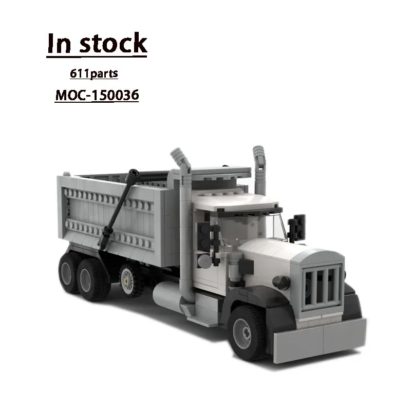 

MOC-150036 Small Cargo Transport Dumpster Building Block Model611Parts MOC Creative Boy Kids Christmas Building Blocks Toy Gifts