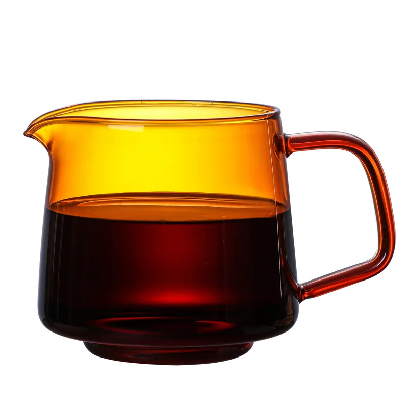 1 Piece Heat Resistant Solid Color Glass Coffee Tea Milk Juice Sharing Mug Amber Blue Mug Cup with Sprout Home Tableware